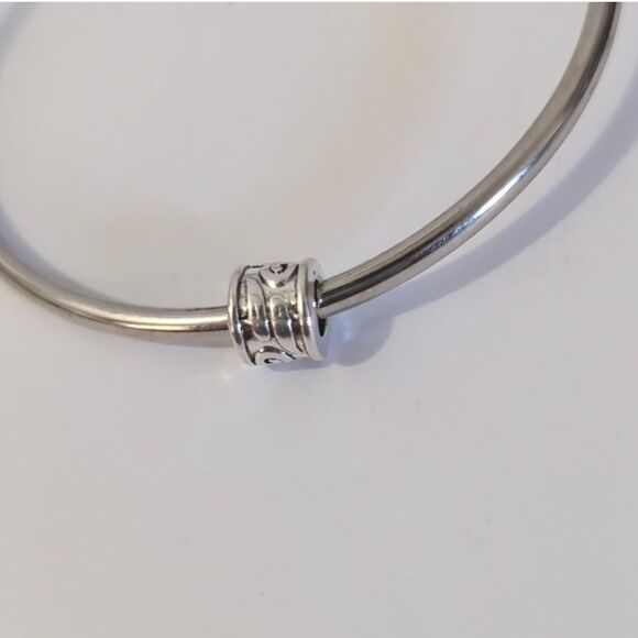 Silver Filigree Spacer Charm for Pandora Style Bracelet - Picture 2 of 3